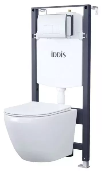 Комплект инсталляция с унитазом, крышкой и кнопкой смыва «Iddis» BASB010i73 Blanco/Profix безободковый белый
Комплект инсталляция с унитазом, крышкой и кнопкой смыва «Iddis» BASB010i73 Blanco/Profix безободковый белый
