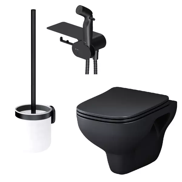 Подвесной унитаз безободковый «Am.Pm» X-Joy S CK85H0803B чёрный (с гигиеническим душем и аксессуарами) с сиденьем дюропласт с микролифтом
Подвесной унитаз безободковый «Am.Pm» X-Joy S CK85H0803B чёрный (с гигиеническим душем и аксессуарами) с сиденьем дюропласт с микролифтом