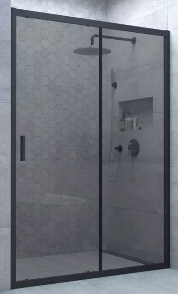 Душевая дверь «Vegas Glass» ZP Novo h2000 180/200 графит/чёрная матовая универсальная
Душевая дверь «Vegas Glass» ZP Novo h2000 180/200 графит/чёрная матовая универсальная