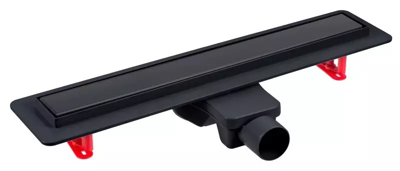 Душевой лоток «Berges Wasserhaus» Optim Line Black 600 боковой выпуск чёрный матовый/под плитку
Душевой лоток «Berges Wasserhaus» Optim Line Black 600 боковой выпуск чёрный матовый/под плитку