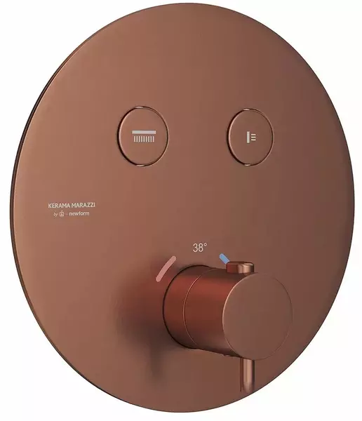 Внешняя часть смесителя «Kerama Marazzi» Eterna 70426EXKM.59.067 брашированная медь
Внешняя часть смесителя «Kerama Marazzi» Eterna 70426EXKM.59.067 брашированная медь
