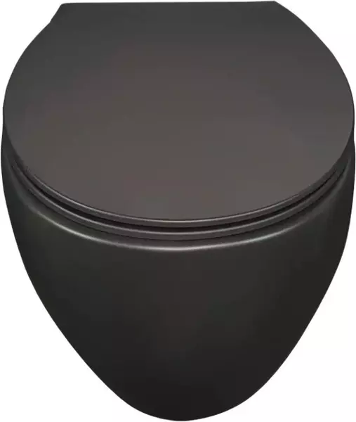 Подвесной унитаз безободковый «Creo Ceramique» Avignon AV1100MB/AV1001TMB чёрный матовый с сиденьем дюропласт с микролифтом чёрное
Подвесной унитаз безободковый «Creo Ceramique» Avignon AV1100MB/AV1001TMB чёрный матовый с сиденьем дюропласт с микролифтом чёрное