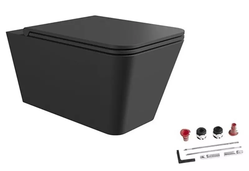 Подвесной унитаз безободковый «Alice» Hide 31210108SET чёрный матовый с сиденьем дюропласт с микролифтом чёрное
Подвесной унитаз безободковый «Alice» Hide 31210108SET чёрный матовый с сиденьем дюропласт с микролифтом чёрное