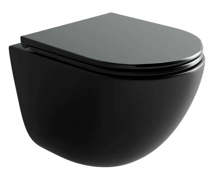 Подвесной унитаз безободковый «Ceramica Nova» Vogue CN4008TMB чёрный матовый с сиденьем дюропласт с микролифтом чёрное
Подвесной унитаз безободковый «Ceramica Nova» Vogue CN4008TMB чёрный матовый с сиденьем дюропласт с микролифтом чёрное