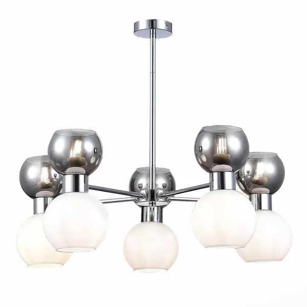 SLE1138-102-10 Светильник потолочный Хром/Белый, Дымчатый E27 10*60W THONET · Thonet, Evoluce, SLE1138-102-10
SLE1138-102-10 Светильник потолочный Хром/Белый, Дымчатый E27 10*60W THONET · Thonet, Evoluce, SLE1138-102-10
