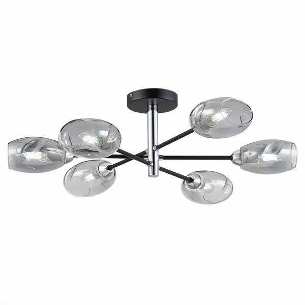 SLE155512-06 Светильник потолочный Черный, Хром/Дымчатый E14 6*40W GLOA · Gloa, Evoluce, SLE155512-06
SLE155512-06 Светильник потолочный Черный, Хром/Дымчатый E14 6*40W GLOA · Gloa, Evoluce, SLE155512-06