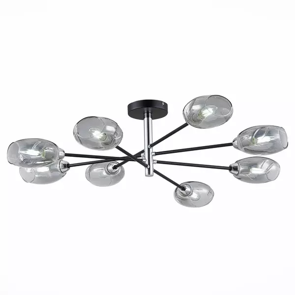 SLE155512-08 Светильник потолочный Черный, Хром/Дымчатый E14 8*40W GLOA · Gloa, Evoluce, SLE155512-08
SLE155512-08 Светильник потолочный Черный, Хром/Дымчатый E14 8*40W GLOA · Gloa, Evoluce, SLE155512-08