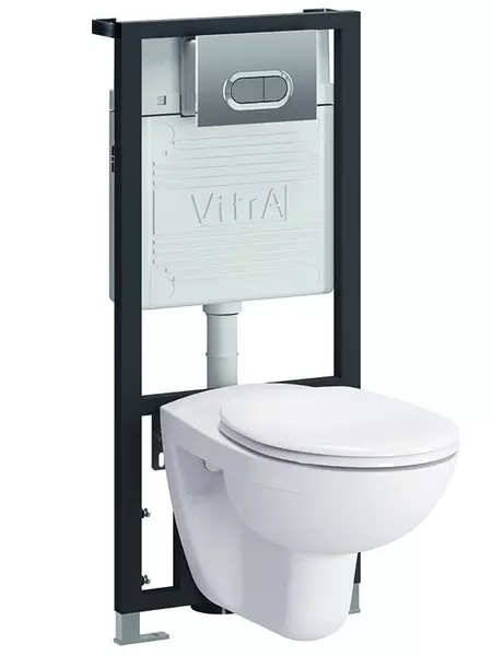 Комплект инсталляция с унитазом, крышкой и кнопкой смыва «Vitra» Normus 9773B003-7203 белый с кнопкой хром
Комплект инсталляция с унитазом, крышкой и кнопкой смыва «Vitra» Normus 9773B003-7203 белый с кнопкой хром