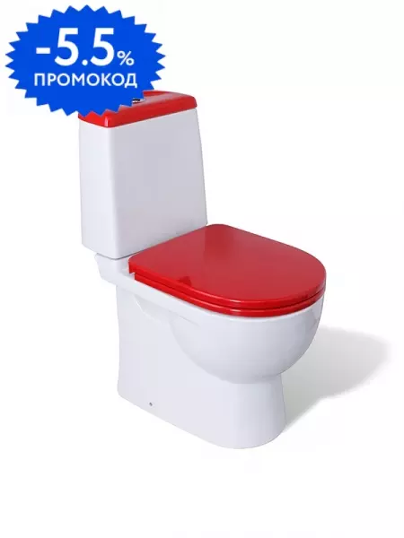 Унитаз компакт «Sanita Luxe» Best Color белый с сиденьем дюропласт с микролифтом красное
Унитаз компакт «Sanita Luxe» Best Color белый с сиденьем дюропласт с микролифтом красное