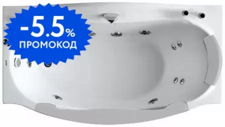 Гидромассажная ванна акриловая «Gemy» G9072 B 171/92 с каркасом с сифоном белая левая
Гидромассажная ванна акриловая «Gemy» G9072 B 171/92 с каркасом с сифоном белая левая