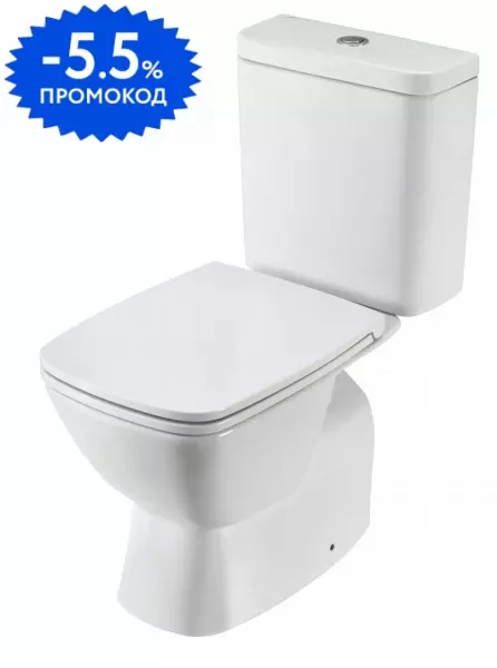 Унитаз компакт безободковый «Santek» Нео rimless 1WH302418 белый с сиденьем дюропласт с микролифтом белое
Унитаз компакт безободковый «Santek» Нео rimless 1WH302418 белый с сиденьем дюропласт с микролифтом белое