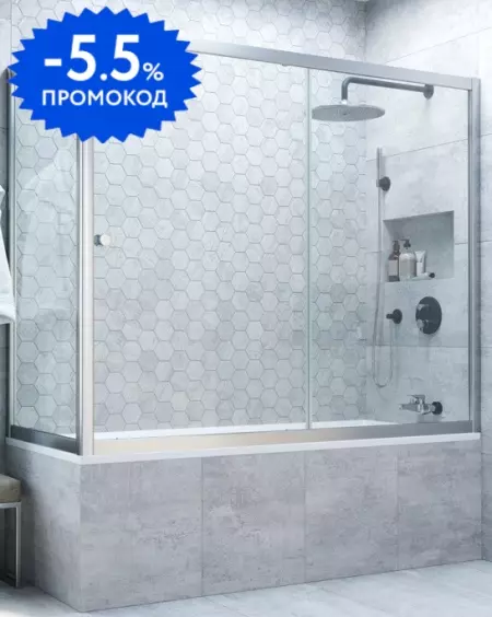 Шторка на ванну стеклянная «Vegas Glass» ZV+ZVF Novo 180/75/140 прозрачная/матовый хром универсальная
Шторка на ванну стеклянная «Vegas Glass» ZV+ZVF Novo 180/75/140 прозрачная/матовый хром универсальная