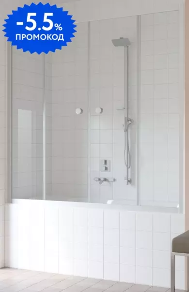 Шторка на ванну стеклянная «Vegas Glass» Z2V Novo 180/140 прозрачная/матовый хром универсальная 
Шторка на ванну стеклянная «Vegas Glass» Z2V Novo 180/140 прозрачная/матовый хром универсальная