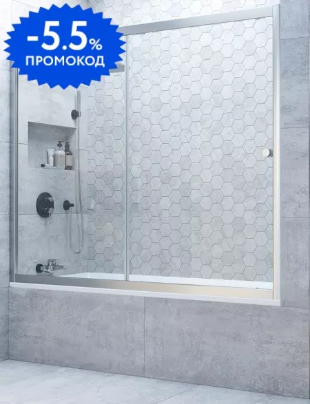 Шторка на ванну стеклянная «Vegas Glass» ZV Novo 170/140 прозрачная/матовый хром универсальная
Шторка на ванну стеклянная «Vegas Glass» ZV Novo 170/140 прозрачная/матовый хром универсальная