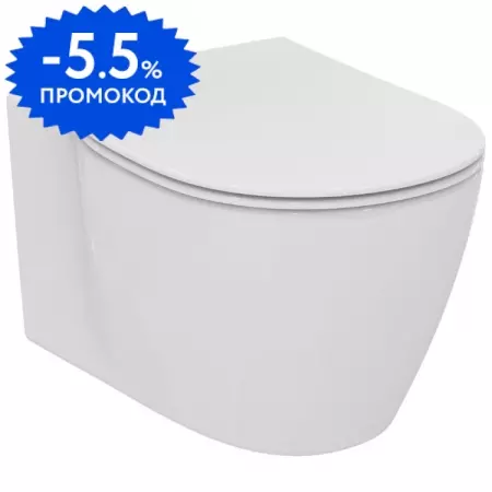 Подвесной унитаз «Ideal Standard» Connect E771801 (E772401) белый с сиденьем дюропласт с микролифтом белое
Подвесной унитаз «Ideal Standard» Connect E771801 (E772401) белый с сиденьем дюропласт с микролифтом белое