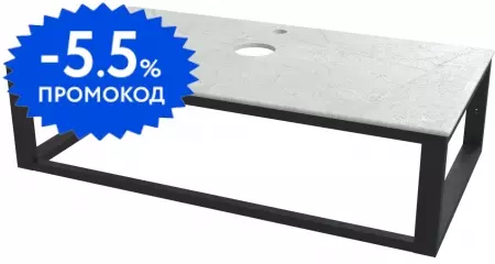 Тумба с раковиной «Marka One» LOFT 90 (Roll 53) подвесная не угловая светло-серая/чёрная с металлическим подстольем
Тумба с раковиной «Marka One» LOFT 90 (Roll 53) подвесная не угловая светло-серая/чёрная с металлическим подстольем