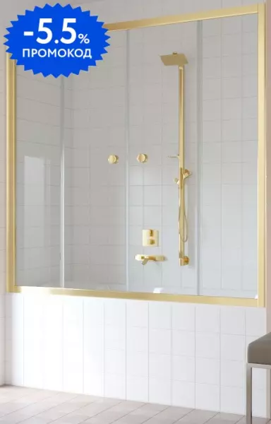 Шторка на ванну стеклянная «Vegas Glass» Z2V Tur Novo 160/140 прозрачная/золото универсальная
Шторка на ванну стеклянная «Vegas Glass» Z2V Tur Novo 160/140 прозрачная/золото универсальная