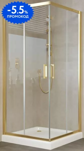 Душевой угол-ограждение «Vegas Glass» ZA Tur Novo 100/100 прозрачный/глянцевое золото без поддона универсальный
Душевой угол-ограждение «Vegas Glass» ZA Tur Novo 100/100 прозрачный/глянцевое золото без поддона универсальный