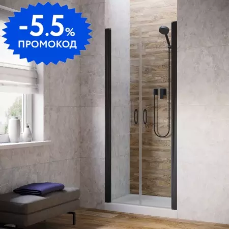 Душевая дверь «Vegas Glass» E2P Lux 90/199,5 прозрачная/чёрная матовая универсальная
Душевая дверь «Vegas Glass» E2P Lux 90/199,5 прозрачная/чёрная матовая универсальная