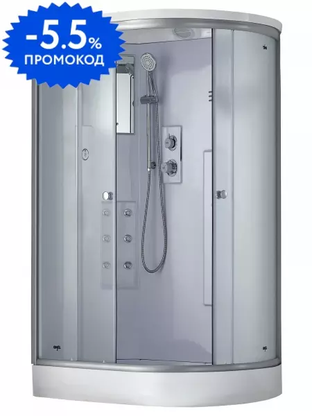 Душевая кабина «Timo» Standart T-5502 120/85 низкий поддон матовая/хром с гидромассажем левая
Душевая кабина «Timo» Standart T-5502 120/85 низкий поддон матовая/хром с гидромассажем левая