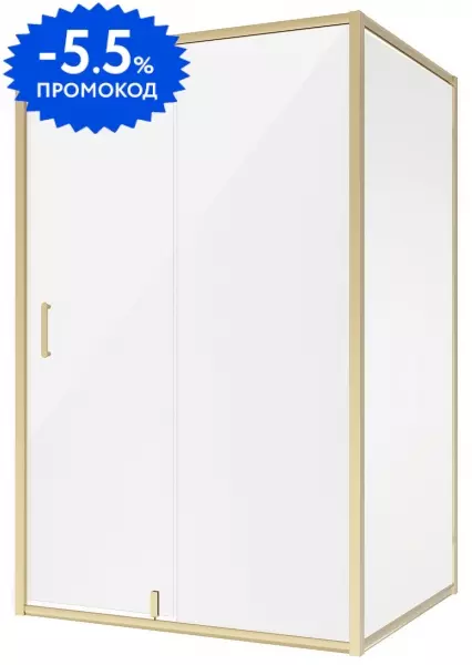 Душевой угол-ограждение «Niagara» NG-43-12AG-A100G 120/100 прозрачный/золотой без поддона универсальный 
Душевой угол-ограждение «Niagara» NG-43-12AG-A100G 120/100 прозрачный/золотой без поддона универсальный