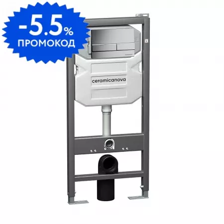Инсталляция для унитаза с кнопкой «Ceramica Nova» Envision/кнопка Flat хром матовая
Инсталляция для унитаза с кнопкой «Ceramica Nova» Envision/кнопка Flat хром матовая