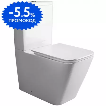 Унитаз компакт безободковый «Ceramica Nova» Cubic CN1803-B/CN1803-T белый с сиденьем дюропласт с микролифтом белое
Унитаз компакт безободковый «Ceramica Nova» Cubic CN1803-B/CN1803-T белый с сиденьем дюропласт с микролифтом белое