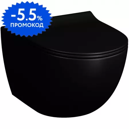 Подвесной унитаз безободковый «Vitra» Sento 7748B083-0101/120-083-009 черный матовый с сиденьем дюропласт с микролифтом чёрное
Подвесной унитаз безободковый «Vitra» Sento 7748B083-0101/120-083-009 черный матовый с сиденьем дюропласт с микролифтом чёрное