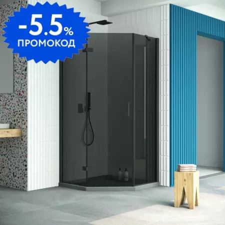 Душевой угол-ограждение «Vegas Glass» AFA-Pen Retta 100/100 графит/чёрный матовый без поддона левый
Душевой угол-ограждение «Vegas Glass» AFA-Pen Retta 100/100 графит/чёрный матовый без поддона левый
