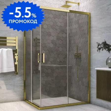 Душевой угол-ограждение «Vegas Glass» ZA-F Tur Novo 110/100 графит/глянцевое золото без поддона универсальный
Душевой угол-ограждение «Vegas Glass» ZA-F Tur Novo 110/100 графит/глянцевое золото без поддона универсальный