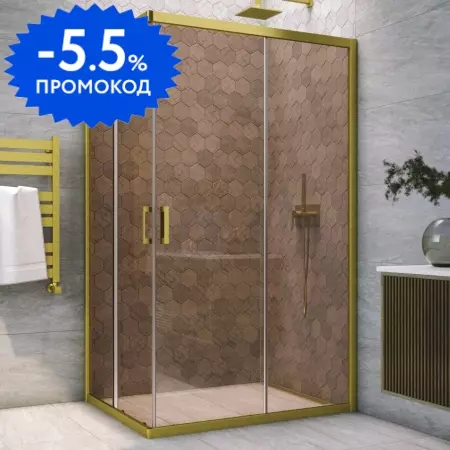 Душевой угол-ограждение «Vegas Glass» ZA-F Novo h2000 110/90 бронза/брашированное золото без поддона универсальный
Душевой угол-ограждение «Vegas Glass» ZA-F Novo h2000 110/90 бронза/брашированное золото без поддона универсальный