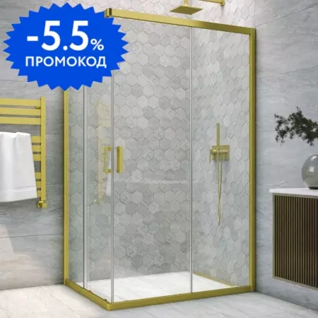 Душевой угол-ограждение «Vegas Glass» ZA-F Novo h2000 120/110 прозрачный/брашированное золото без поддона универсальный
Душевой угол-ограждение «Vegas Glass» ZA-F Novo h2000 120/110 прозрачный/брашированное золото без поддона универсальный