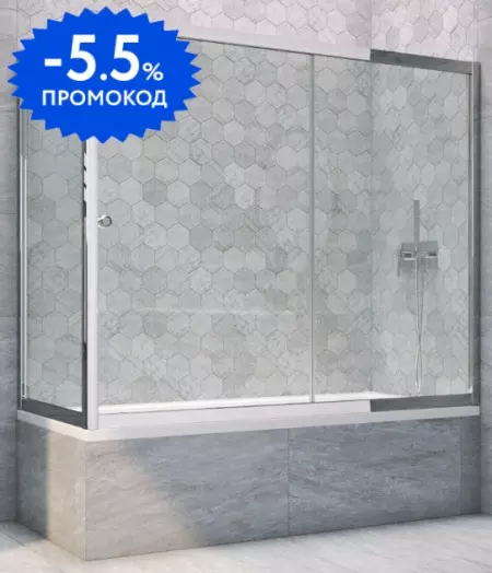 Шторка на ванну стеклянная «Vegas Glass» ZV+ZVF Tur Novo 180/80 Crystal vision/хром глянцевый универсальная
Шторка на ванну стеклянная «Vegas Glass» ZV+ZVF Tur Novo 180/80 Crystal vision/хром глянцевый универсальная