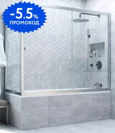 Шторка на ванну стеклянная «Vegas Glass» ZV+ZVF Novo 150/85 Crystal vision/хром матовый универсальная
Шторка на ванну стеклянная «Vegas Glass» ZV+ZVF Novo 150/85 Crystal vision/хром матовый универсальная