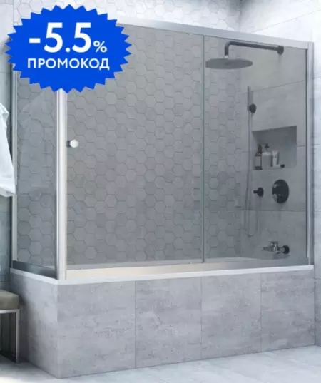 Шторка на ванну стеклянная «Vegas Glass» ZV+ZVF Novo 170/80 графит/хром матовый универсальная
Шторка на ванну стеклянная «Vegas Glass» ZV+ZVF Novo 170/80 графит/хром матовый универсальная