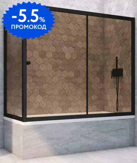 Шторка на ванну стеклянная «Vegas Glass» ZV+ZVF Novo 170/70 бронза/чёрная матовая универсальная
Шторка на ванну стеклянная «Vegas Glass» ZV+ZVF Novo 170/70 бронза/чёрная матовая универсальная