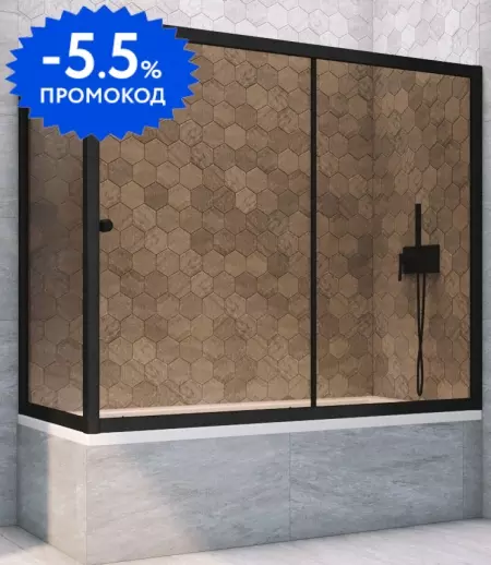 Шторка на ванну стеклянная «Vegas Glass» ZV+ZVF Novo 180/70 бронза/чёрная матовая универсальная
Шторка на ванну стеклянная «Vegas Glass» ZV+ZVF Novo 180/70 бронза/чёрная матовая универсальная