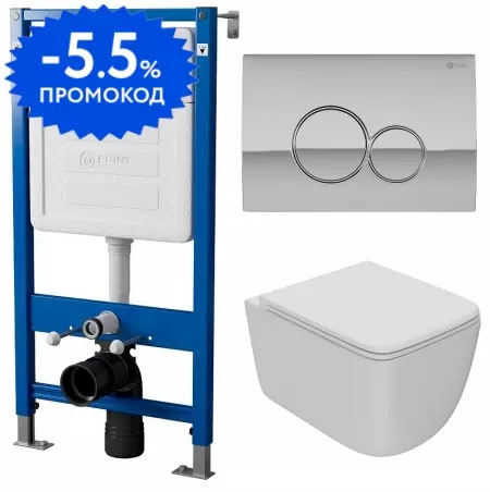 Комплект инсталляция с унитазом, крышкой и кнопкой смыва «Point» PN48231C (PN45120/клавиша /унитаз Меркурий) безободковый белый матовый
Комплект инсталляция с унитазом, крышкой и кнопкой смыва «Point» PN48231C (PN45120/клавиша /унитаз Меркурий) безободковый белый матовый
