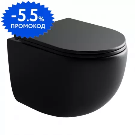 Подвесной унитаз безободковый «Ceramica Nova» Up CN4007MB черный матовый с сиденьем дюропласт с микролифтом чёрное
Подвесной унитаз безободковый «Ceramica Nova» Up CN4007MB черный матовый с сиденьем дюропласт с микролифтом чёрное