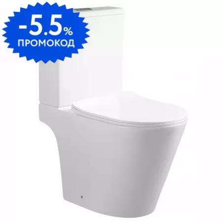 Унитаз компакт безободковый «Urbatec» Nove URB098380BF белый глянец с сиденьем дюропласт с микролифтом
Унитаз компакт безободковый «Urbatec» Nove URB098380BF белый глянец с сиденьем дюропласт с микролифтом