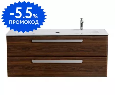 Тумба с раковиной «Cezares» Eco-cer-n 120 (CZR-8073-120-1-2 с двумя отверстиями под смеситель) подвесная Орех шоколад Софт
Тумба с раковиной «Cezares» Eco-cer-n 120 (CZR-8073-120-1-2 с двумя отверстиями под смеситель) подвесная Орех шоколад Софт