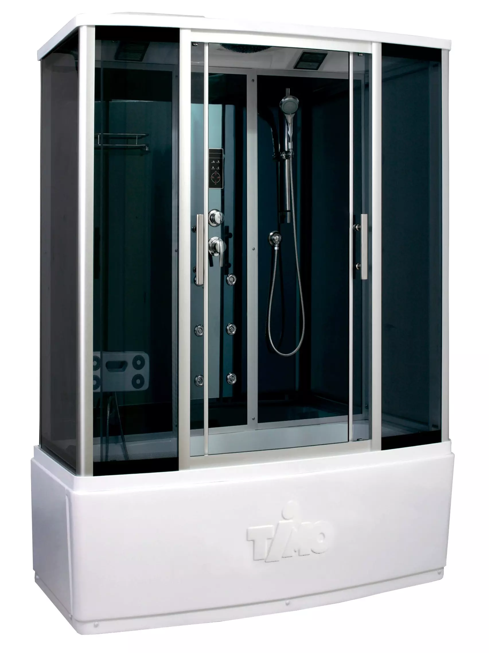 Душевой бокс «Timo» Standart T-1170 170/88 с ванной тонированный/чёрный ...
