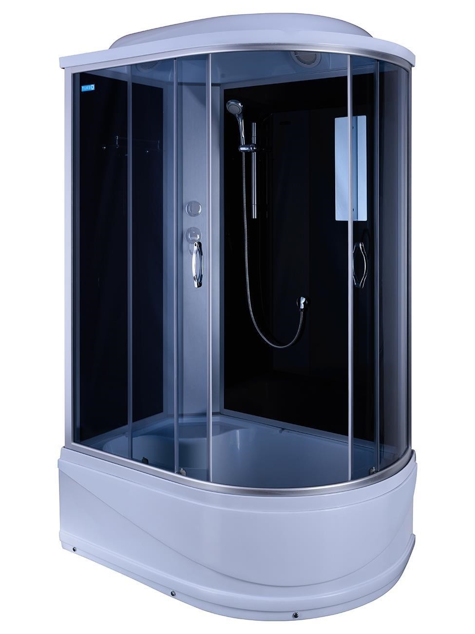 Душевая кабина «Erlit» Comfort 120/80 высокий поддон тонированная ...