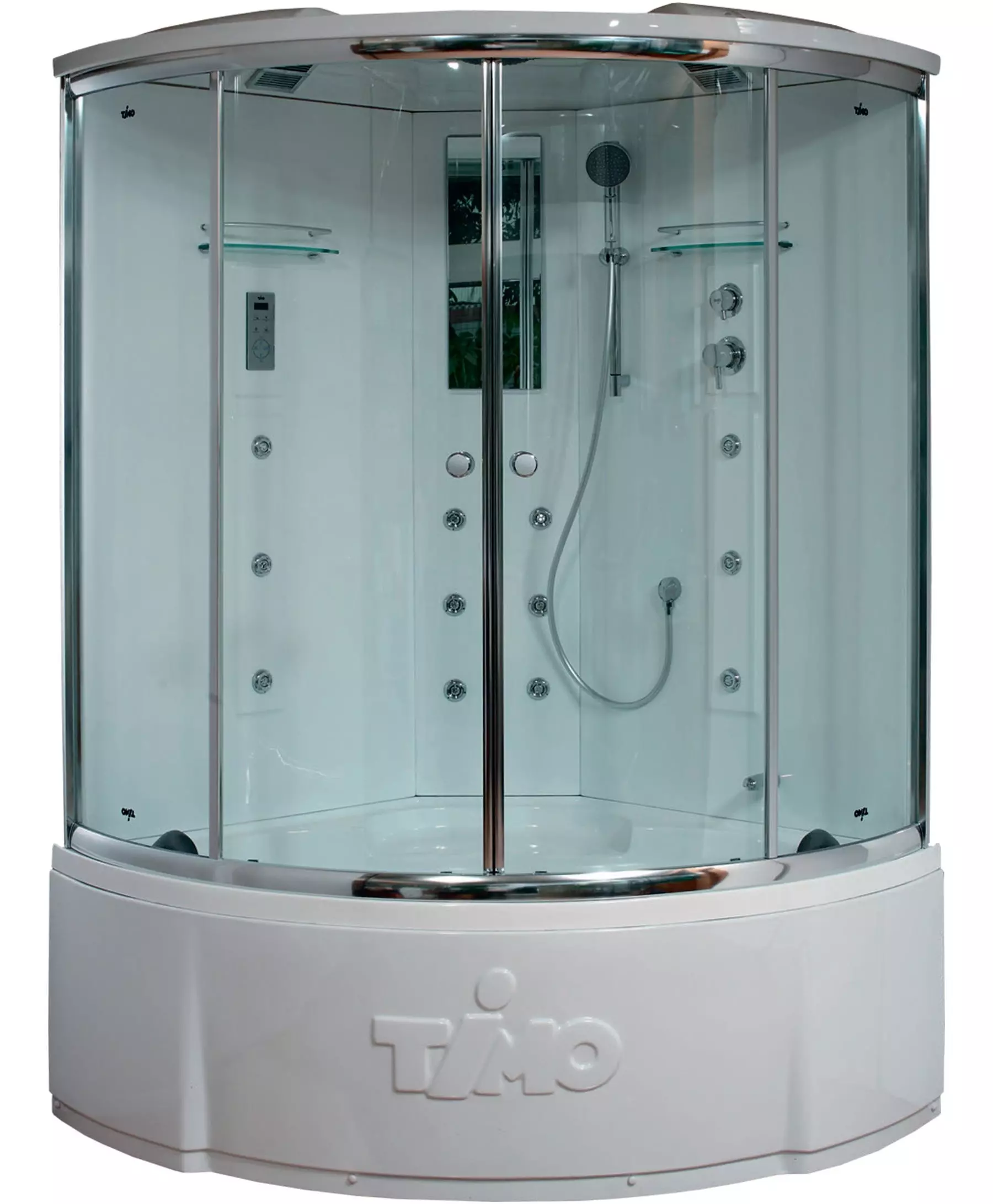 Душевой бокс «Timo» Lux T-7735 135/135 с ванной Clean Glass/белый с ...