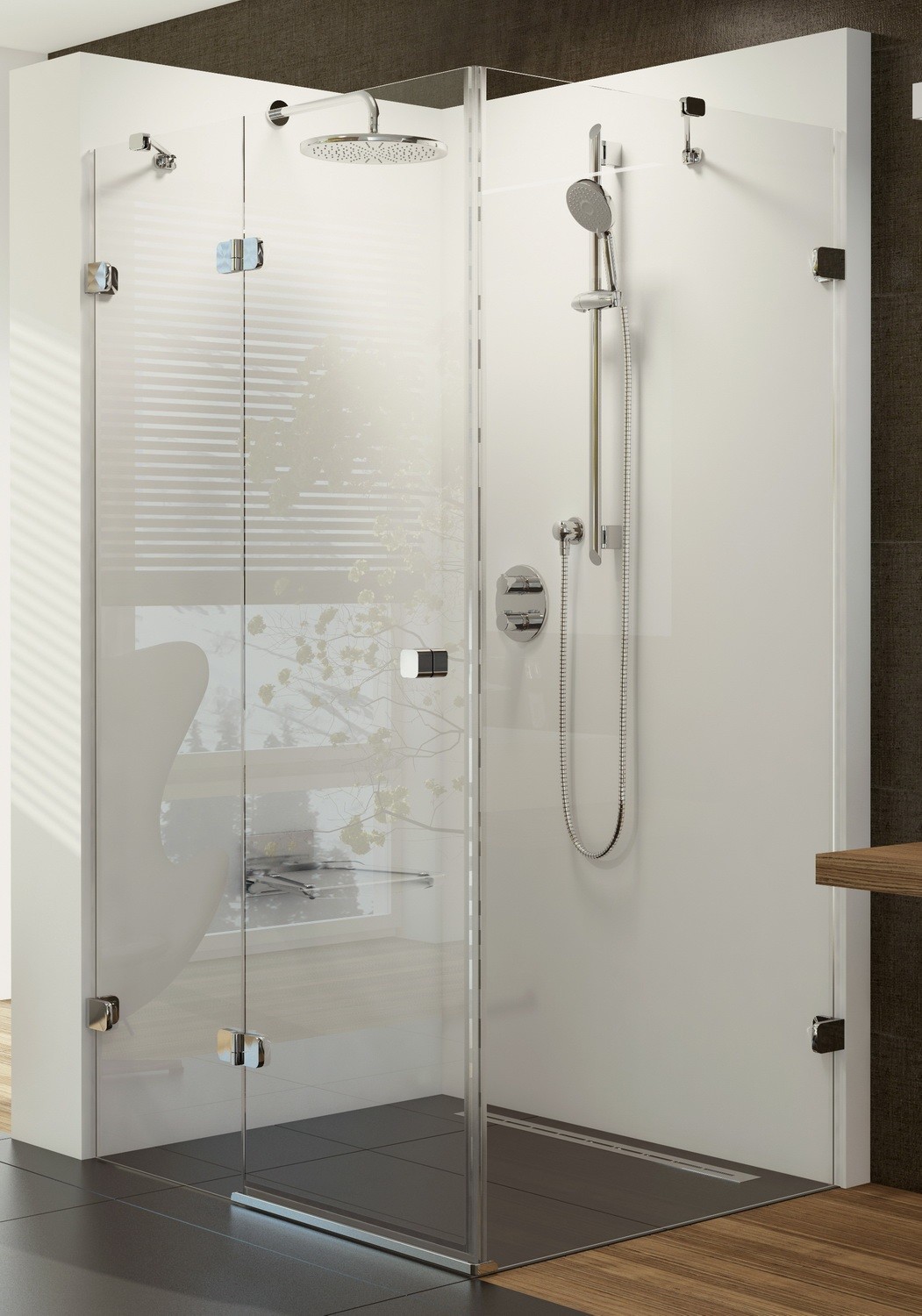 Варианты душевых кабин из стекла