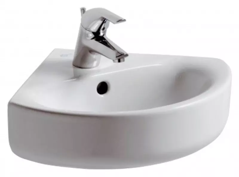 

Раковина угловая «Ideal Standard» Connect 48/44 E793101 фарфоровая белая