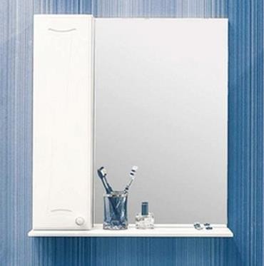 Зеркальный шкаф Sanflor Карина 60 без света белый левый 6458₽