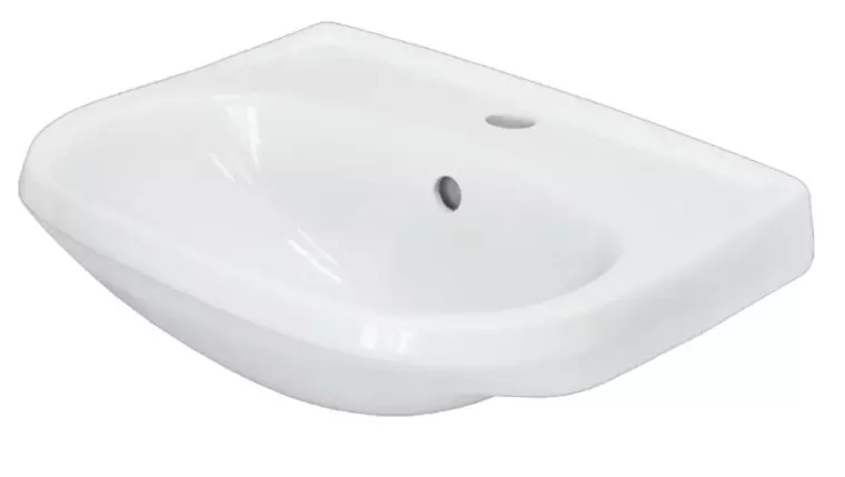 

Раковина «Sanita» Комфорт 50/40 WB.PD/Comfort/50-C/WHT.G/S1 фарфоровая белая