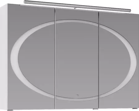 Зеркальный шкаф Clarberg Dune 100 с подсветкой белый 85953₽