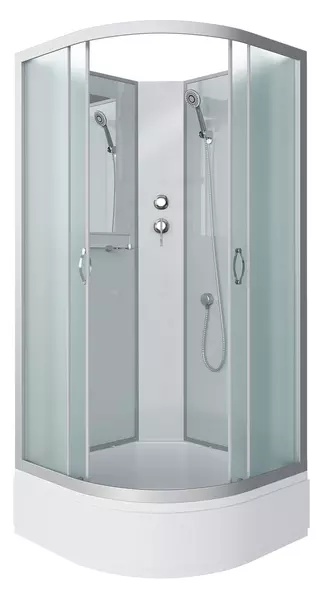 

Душевая кабина «Niagara» NG-3301-14BK (04) 90/90 средний поддон матовая/белая без крыши